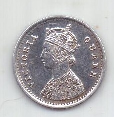 2 анны 1874 г. AUNC. Индия (Великобритания)