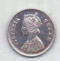 2 анны 1874 г. AUNC. Индия (Великобритания)