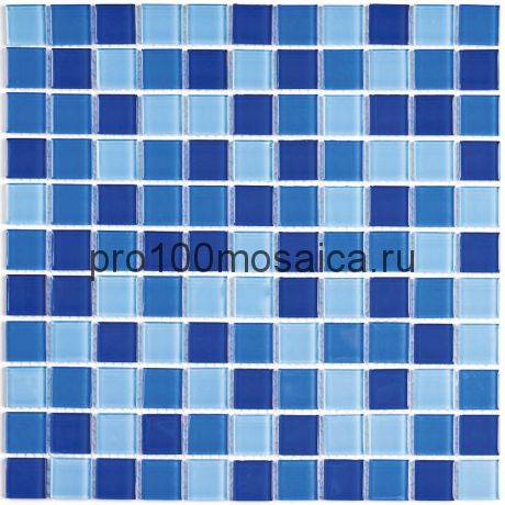 Blue wave-2 стекло. Мозаика серия CRYSTAL,  размер, мм: 300*300