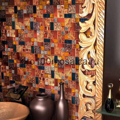 Плитка декоративная стеклянная с камнем Liberty-2/Либерти-2 300*300