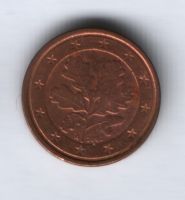 1 евроцент 2002 г. Германия