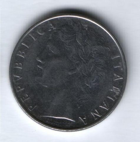 100 лир 1975 г. Италия