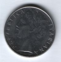 100 лир 1975 г. Италия
