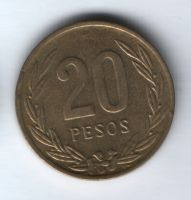 20 песо 1988 г. Колумбия