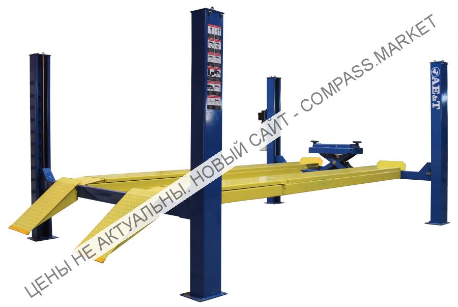 Подъемник четырехстоечный с траверсой F3.5-4 (380B), AE&T