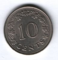 10 центов 1972 г. Мальта