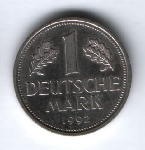 1 марка 1992 г. G Германия