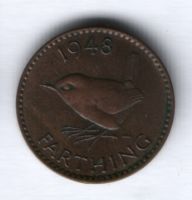 1 фартинг 1948 г. Великобритания