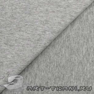 Лоскут трикотажной ткани Интерлок Серый меланж 50*30 см