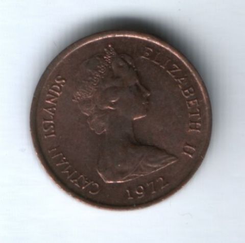 1 цент 1972 г. Каймановы острова