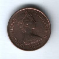 1 цент 1972 г. Каймановы острова