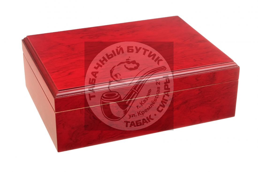 Хьюмидор Tom River с подарочным набором на 25 сигар, Красный