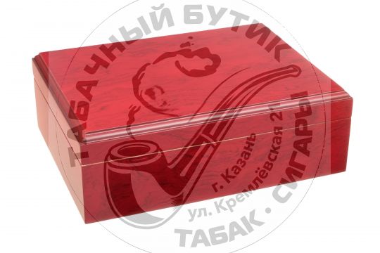 Хьюмидор Tom River с подарочным набором на 25 сигар, Красный
