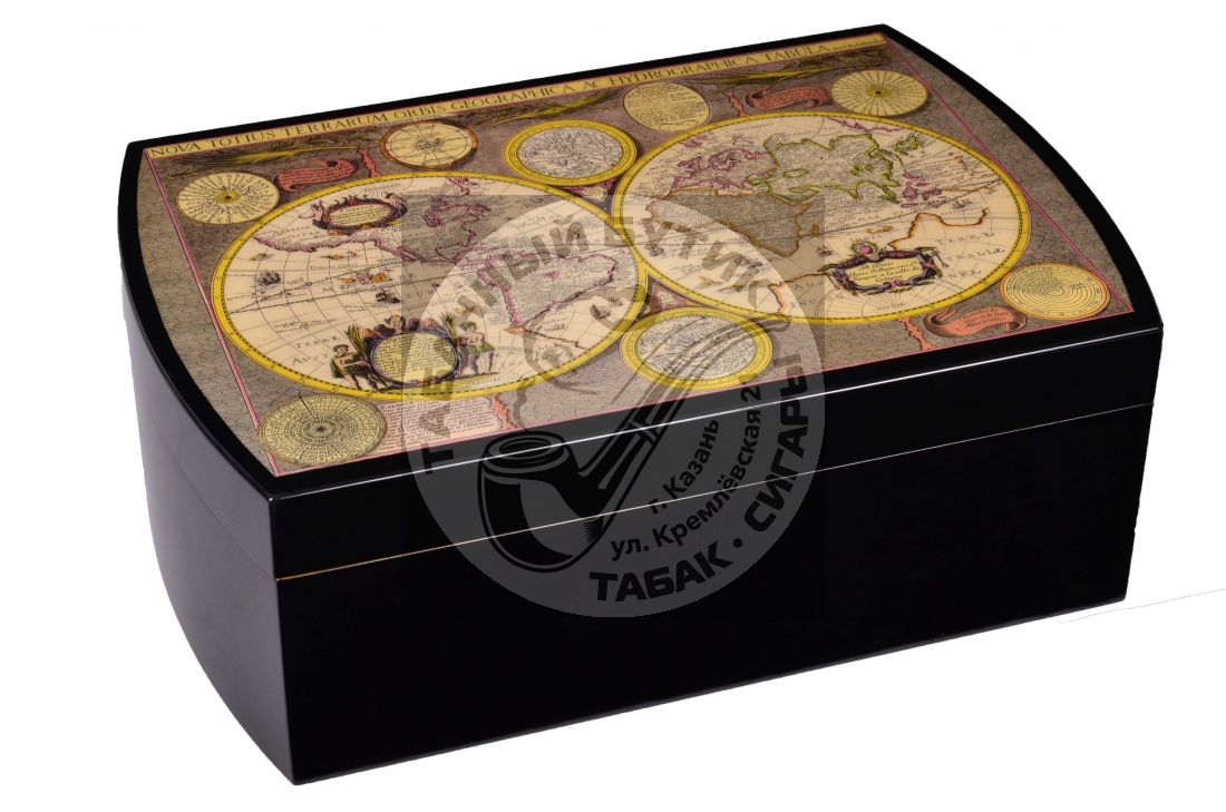 Хьюмидор Mastro de Paja на 50 сигар Карта мира