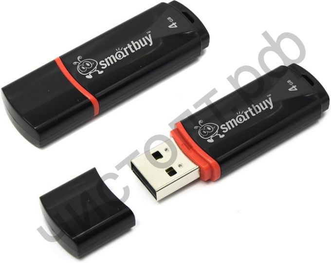 флэш-карта Smartbuy 4GB Crown Black черный