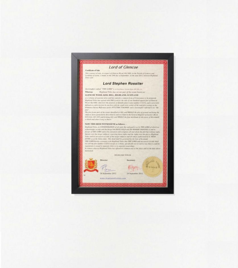 Деревянная рамка для сертификата (темный грецкий орех)