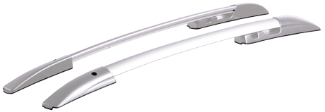 Рейлинги на Hyundai i30 II, серебристые