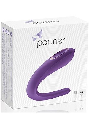 Перезаряжаемый вибратор для пар Satisfyer Partner Single Engine фиолетовый