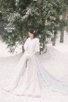 свадебная накидка из меха купить фото