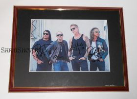 Автографы: Metallica. Д.Хэтфилд, Л.Ульрих, К.Хэмметт, Р.Трухильо. Редкость!