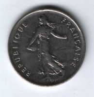 5 франков 1970 г. Франция