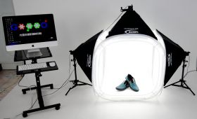 Фотобокс для предметной съемки. Лайткуб 80x80 + 3 софтбокса