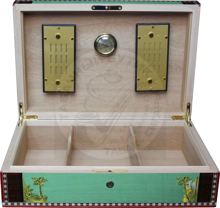 Хьюмидор Elie Bleu Че на 110 сигар Pistachio Green Sycamore