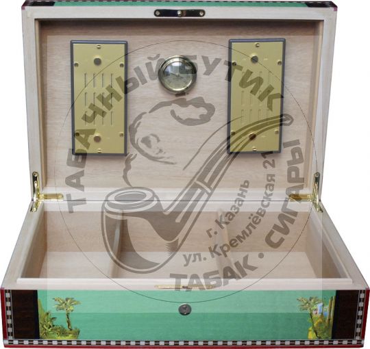 Хьюмидор Elie Bleu Че на 110 сигар Pistachio Green Sycamore