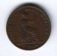 1 фартинг 1837 г. Великобритания
