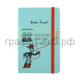 Книжка зап.Moleskine Pocket TOY STORY линейка голубая LETSMM710