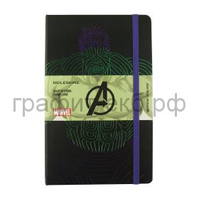 Книжка зап.Moleskine Large THE AVENGERS (Мстители) линейка HULK LEAVQP060HU