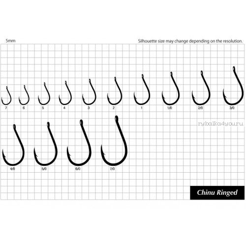 Крючок Sasame Chinu Ringed F-724 ( упаковка)