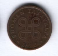 5 пенни 1972 г. Финляндия
