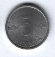 5 пенни 1986 г. Финляндия