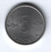 5 пенни 1986 г. Финляндия