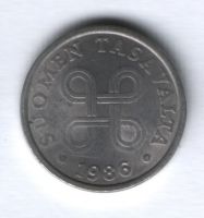 5 пенни 1986 г. Финляндия