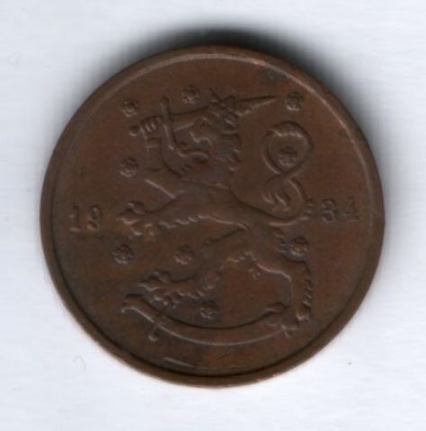 10 пенни 1934 г. Финляндия