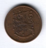 10 пенни 1937 г. Финляндия