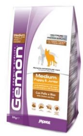 Gemon Dog Medium корм для щенков средних пород курицей с рисом  15 кг