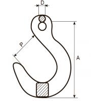 Крюк литейный с широким зевом