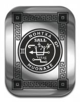 Магическая карта "Талисман удачи в торговле", 45х35 мм, сталь