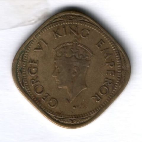 2 анны 1944 г. Индия