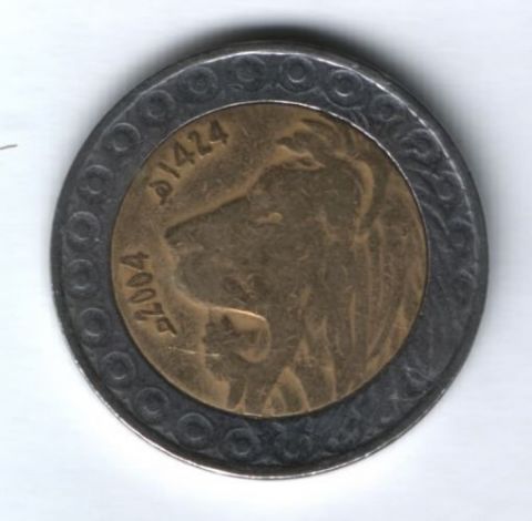 20 динаров 2004 г. Алжир