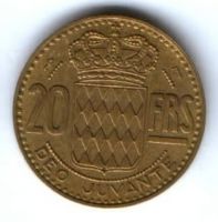 20 франков 1951 г. Монако