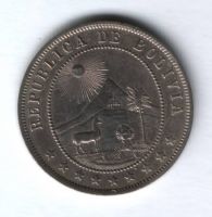 10 сентаво 1908 г. Боливия