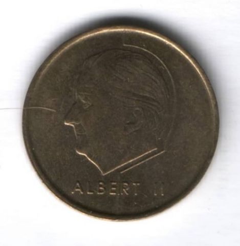 5 франков 1998 г. Бельгия