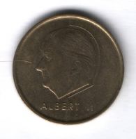 5 франков 1998 г. Бельгия