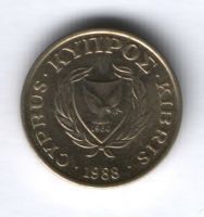 1 цент 1988 г. Кипр