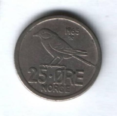 25 эре 1965 г. Норвегия