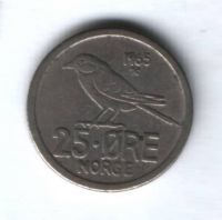 25 эре 1965 г. Норвегия